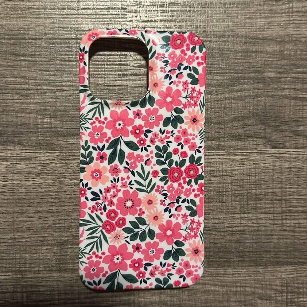 Vibrant Pink and Green Phone Case with Durable Design